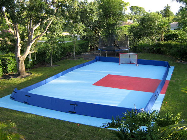 Backyard Ice Rink Installation : Mix and match heights so you get greater containment in the corners or Backyard Ice Rink Installation : Mix and match heights so you get greater containment in the corners or